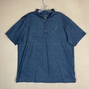 Hoolie Shirt Mens Large Gray Garden City Recce Polo Golf Performance Stretch